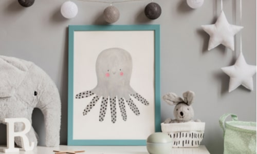Kids drawing nursery room